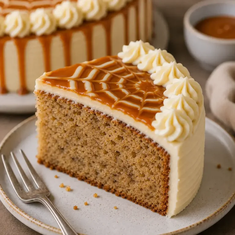 Salted Banana Caramel Cake With Cream Cheese Frosting