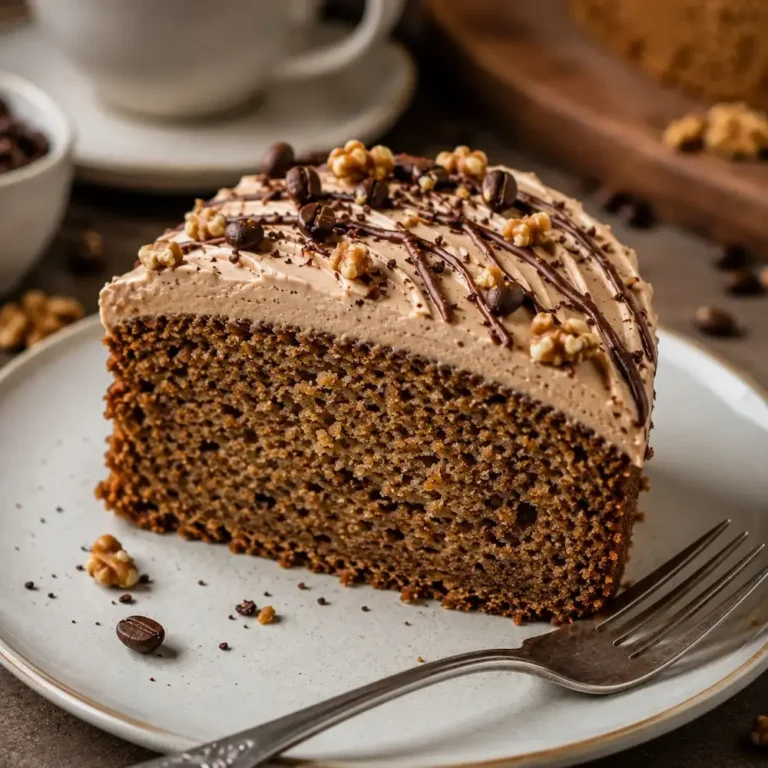 Best Coffee Banana Cake Recipe with Coffee Butter Frosting