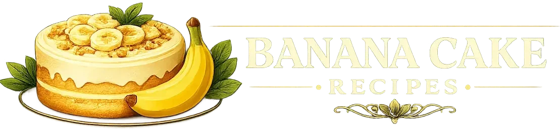 Banana cake recipes logo